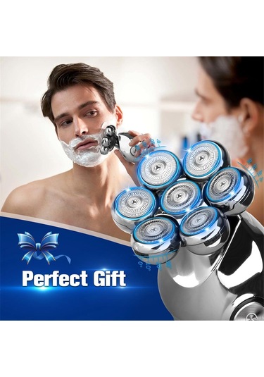 Elektrikli Baş Tıraş Makinesi, Burun Kılları İle 5'i 1 Arada Baş Tıraş Makinesi