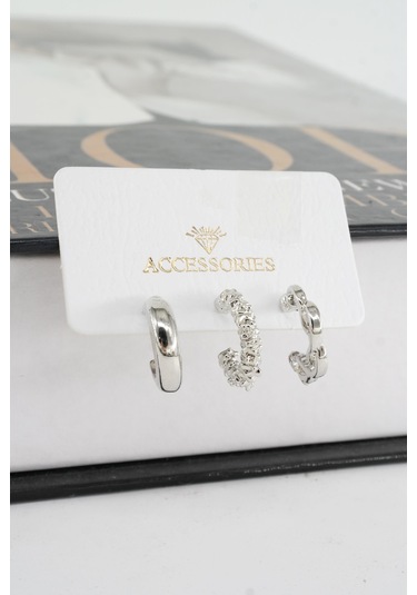 Byzeynaaksesuar  Kadın 3'lü Küpe