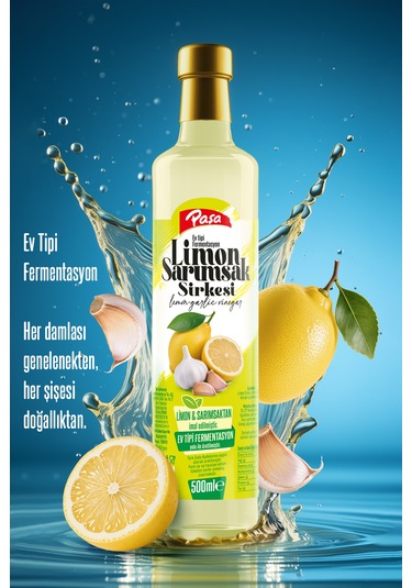 Limon Sarımsak Sirkesi 500 Ml