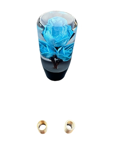 Güllü Vites Topuzu Mavi