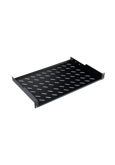 Lande 19 1u Sürgülü Rack Raf Siyah