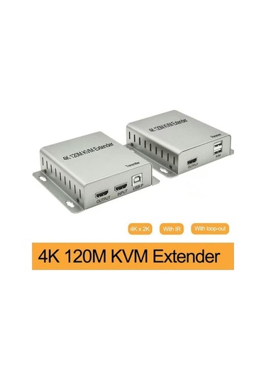 Sensei 4K-120M CAT5E/CAT6 2XUSB+IR 120 Metre 4K HDMI KVM Extender