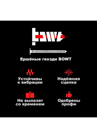 Bowt Düz Başlı Kıvırcık Çivi 4,2 X 50 500 Adet 171913058 50 CM