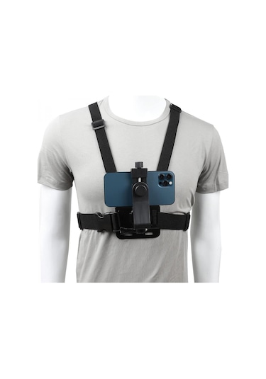 Gplus GP4626PVJ Cep Telefonu  Aksiyon Kamera Uyumlu Düşmez Dayanıklı Vlog Video Çekim Göğüs Kemeri