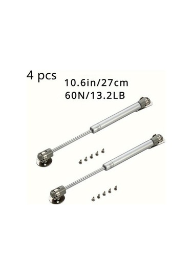Novahub 4 Adet Gaz Şok Dikme Yaylı Şoklar Kapak Kalma Menteşesi, Dolap İçin Gaz Dikmeler, Ar Kapağı Yardımcı İş Mobilya Hırdavatı 56896687 Diğer