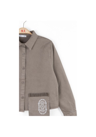 Nk Kids 37814 Kız Çocuk Antrasit Antik Gömlek Antrasit