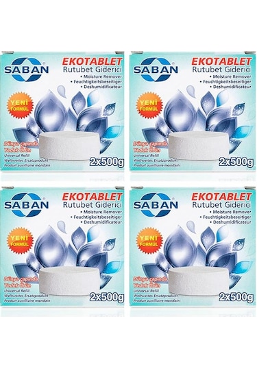 Nem Alıcı Rutubet Ve Küf Önleyici Yedek Tablet Lavanta 2x500 4'lü