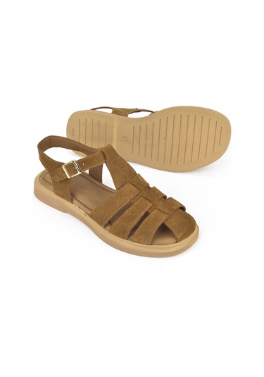 Ziya, Kadın Hakiki Deri Sandalet 1511047z6002 Taba 1511047z6002 320 Taba