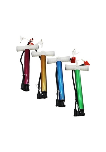Kısa Metal El Bisiklet Pompası 30 CM Çok Renkli