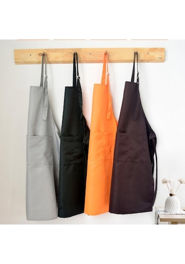 Mutfak Bulaşmaya Dayanıklı Basit Pamuklu Kore Moda Çay Dükkanı Çiçekçi Önlüğü