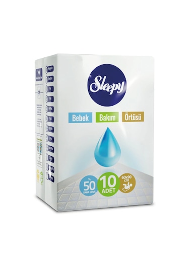 Sleepy Bebek Bakım Örtüsü 60 x 90 CM 5 x 10 Adet