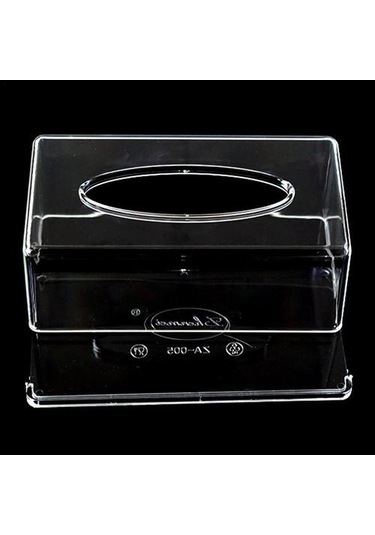 1 Adet Şeffaf Doku Kutusu Peçete Tutucu Oturma Odası Ev Organizatör Kağıt Dispenseri Faydalı Doku Kutuları