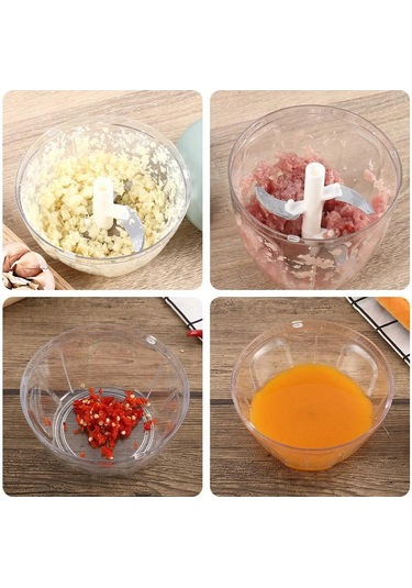 500/900 Ml Manuel Et Kıyma Sarımsak Kıyıcı Döndür Sarımsak Presi Çok Renkli