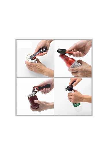 5 Arada 1 Çok Fonksiyonlu Plastik Şişe Açıcı Bira Açıcı Mutfak Aleti Beyaz Ve Mor Mavi