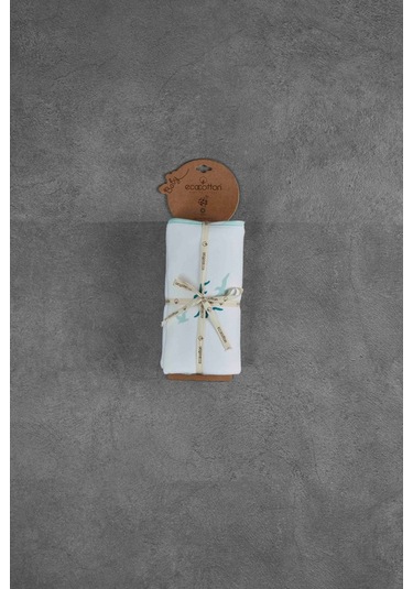 Ecocotton Turna Bebek Bebek Penye Battaniye Beyaz 90x90 Cm Turuncu