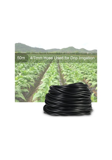 Teltree 50m Pvc Damla Sulama Hortumu, 4/7mm Mikro Spreyleme, Yeraltı Ve Yerüstü Kullanım İçin Uygun