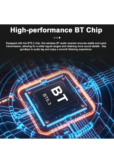 Jeehugo Bt5.3 Araç Aux Alıcı, Hands-free Arama, Tf Kart Desteği, 6-7 Saat Pil Süresi, Siyah-gri