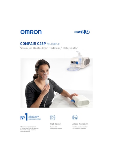 Omron C28P Hızlı  Te davi Süresi Sunan Dayanıklı Nebulizatör