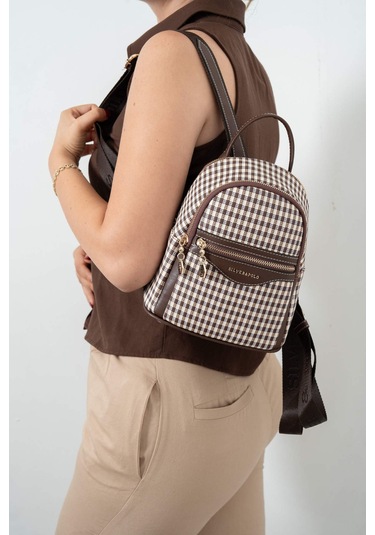 Silver Polo Unisex Sırt Çanta 983 kahverengi