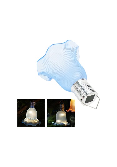 Suntek Dekoratif Güneş Enerjili Asılı Lamba Fener Mavi-abajur Mavi Abajur Çok Renkli