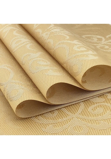 Kahverengi Kraliyet Yüksek Sınıf 6 Adet Placemats Pvc Yemek Masası Placemat Bar Mat Plaka Mat Masa Mat Seti Mutfak Sıcak Pedler 30 45 Cm Kahverengi