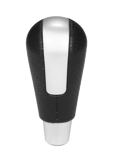 Ranyeek Mazda 3 2008-2011 Otomatik Vites Çubuğu Kolu - Siyah Pu Deri Ve Metal, Delikli Tipi, 10 4.7cm Boyutunda Siyah