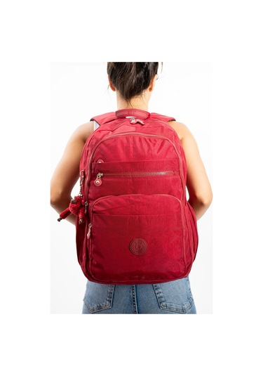 Ultra Hafif Çok Cepli Su Geçirmez Okul Çantası Laptop, Notebook, Okul, Spor, Seyahat Kırmızı 571-11b-11 Kirmizi