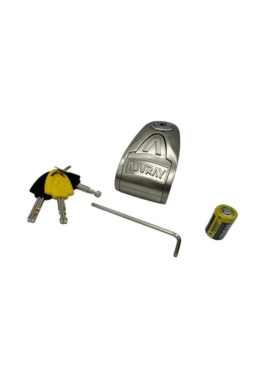 Auvray B-lock Alarmlı Motosiklet Disk Kilidi 6mm 120 Db Gri