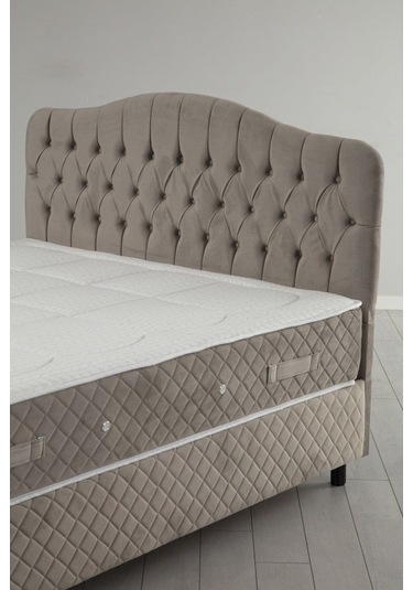 160x200 Vassi Baza+başlık+sonata Yatak Bej