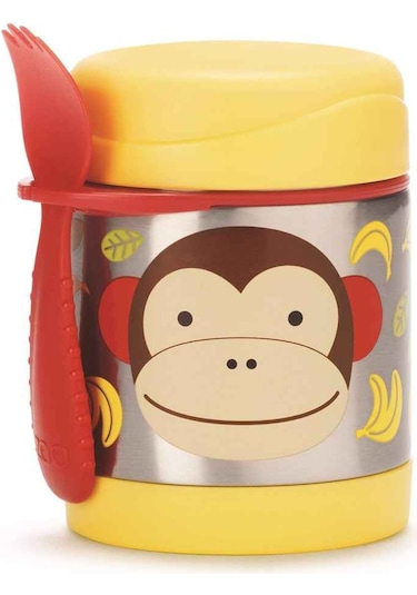 Skip Hop Paslanmaz Çelik Termos 325 ML Maymun Sarı