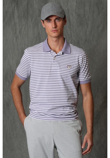 Lufian Daısy Smart Erkek Polo Tişört Lila 111040123100870 Lila