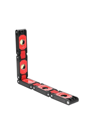 Tongxida 600mm Çok Açıklı Katlanabilir Seviye Cetveli - 4 Seviye Balonu İle Dikey/yatay/45 Ölçüm, Ahşap İnşaat İçin Manyetik A