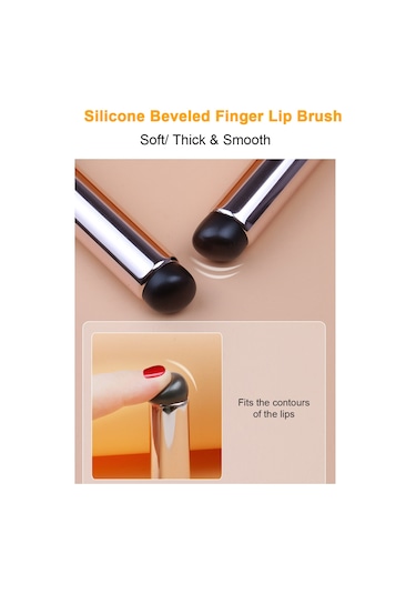 Shineyee Yumuşak Silikon Ruj Fırçası - Hassas Uygulama Ve Karıştırma İçin Taşınabilir Makyaj Aracı