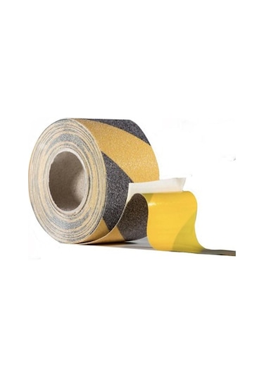 50 Mm x 15 M Kaydırmaz Bant Starline Sarı-Siyah X 5 Adet
