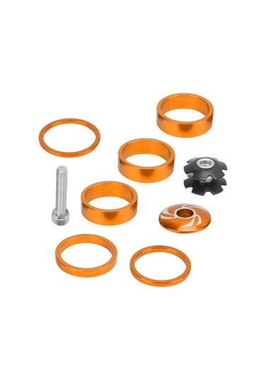 Xindoker Mountain Bike 28.6mm Aluminyum Ayak Üstü Aralığı Seti - 2/3/5/10mm Kalınlık, Renkli, Anti-korozif, Kol Yüksekliği Ayarlaması Altın Altın