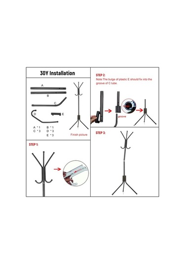 Ulzyvf Çocuk Giysi Askısı - Şapka Ve Mont Standı - Pratik Katlanır Portatif Askılık Diğer