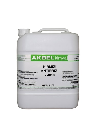 Akbel Kırmızı Antifriz 5 Lt - 40 Derecec