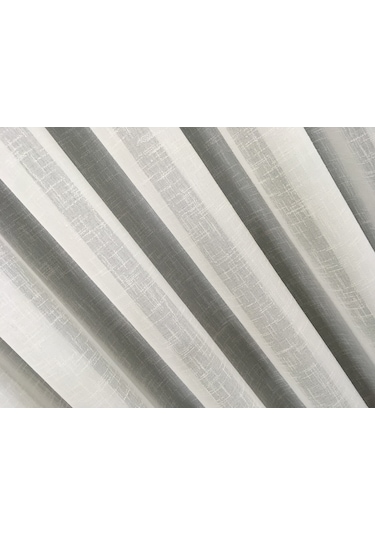 Perdefony Flamlı Keten Tül Perde 5 Farklı Renk