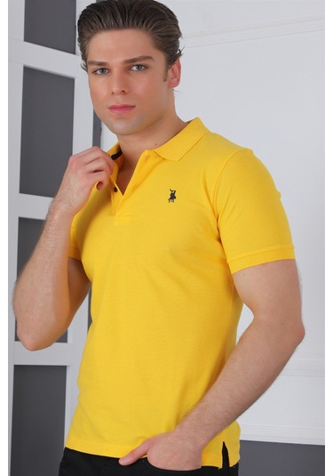 T8561 Dewberry Erkek Tshırt-sarı Sarı
