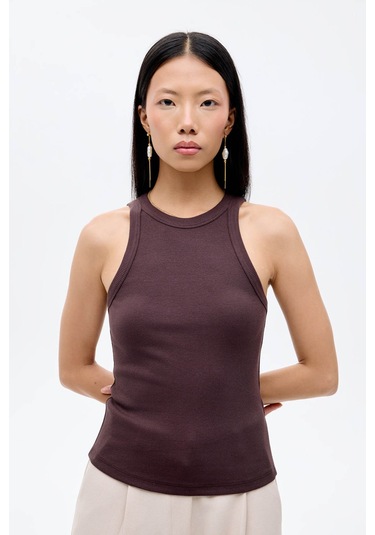 Quzu Koyu Kahve Kadın Atlet 60081 Koyu Kahve