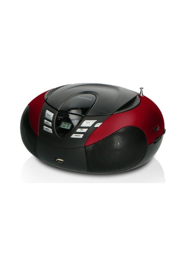Lenco Scd-37 Usb Kırmızı - Taşınabilir Fm Radyo Cd Ve Usb Oynatıcı - Kırmızı