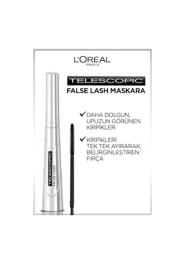 L'Oreal Paris Rimel Telescopic Falselash Maskara Siyah