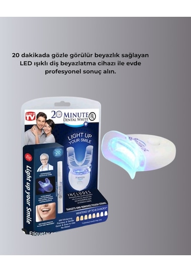 Beyazlatma Kalemli Led Diş Parlatma Seti