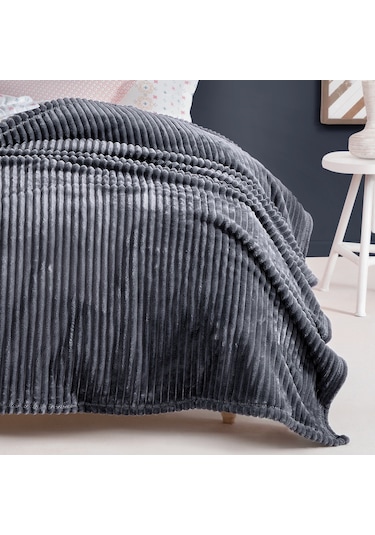 Yataş Bedding Holly Wellsoft Battaniye (Tek Kişilik) - Antrasit