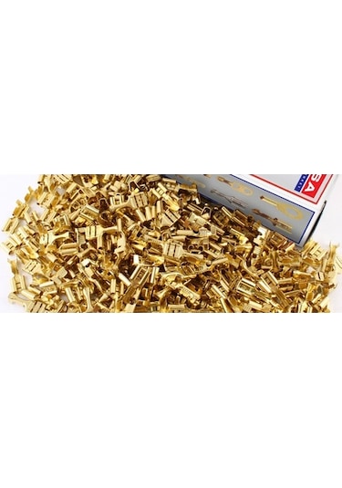 Mesa SF-2D Dişi Fiş Sarı Tırnaklı Dişi Fiş 6.3 MM 300'lü 1 Kutu