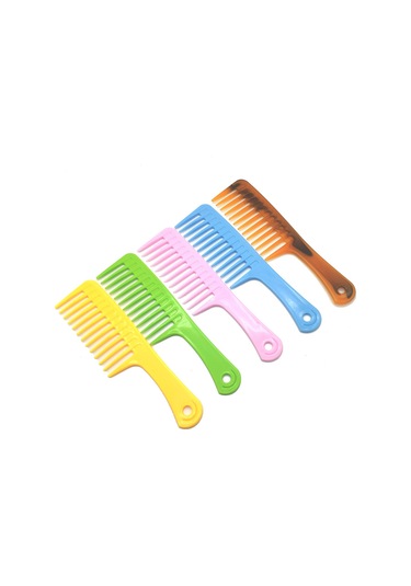 Singree Büyük Dişli Saç Tarak, Kıvırcık Saçlar İçin Düzenleyici, Pembe Abs Materyal, 23.8cm Boyutlu Saç Aracı