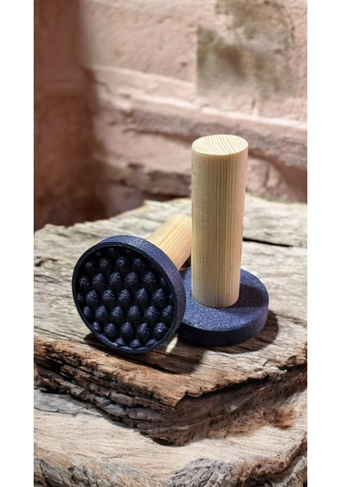 Damla Desenli Kurabiye Aparatı 5 Cm Mavi