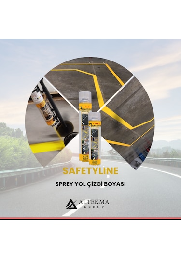Safetyline Sprey Yol Çizgi Boyası Sarı 750 Ml