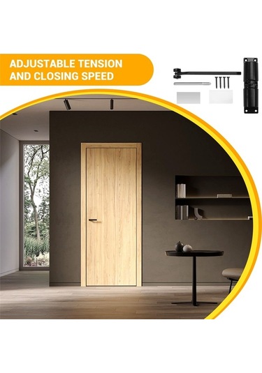 Ulzyvf Yaylı Tipi Siyah Otomatik Kapı Kapı Kapatıcı Hizmet Ayarlanabilir Ağır Kp