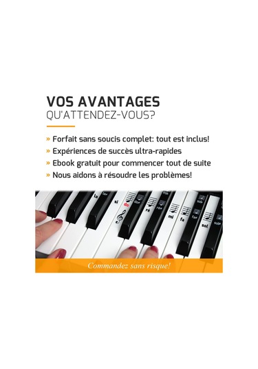 Piyano Müzik Çıkartmaları + 49 - 61 - 76 - 88 Tuşlu Klavye + Komple